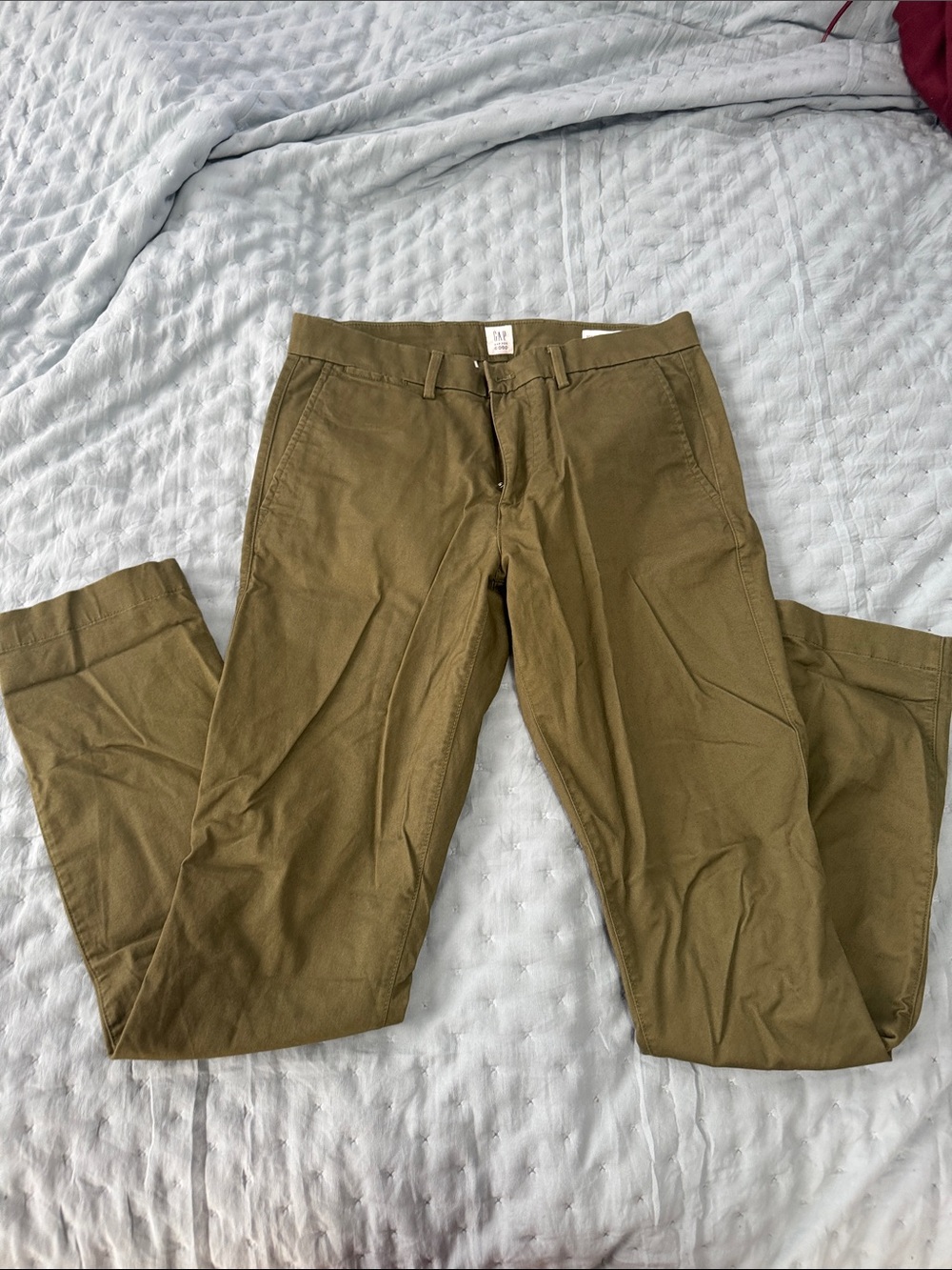 GAP Olive Chino Pants - Men's Casual Khakis
